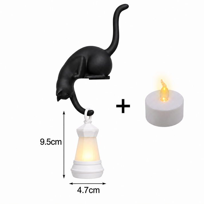 Hängende Katzenlaterne Deko