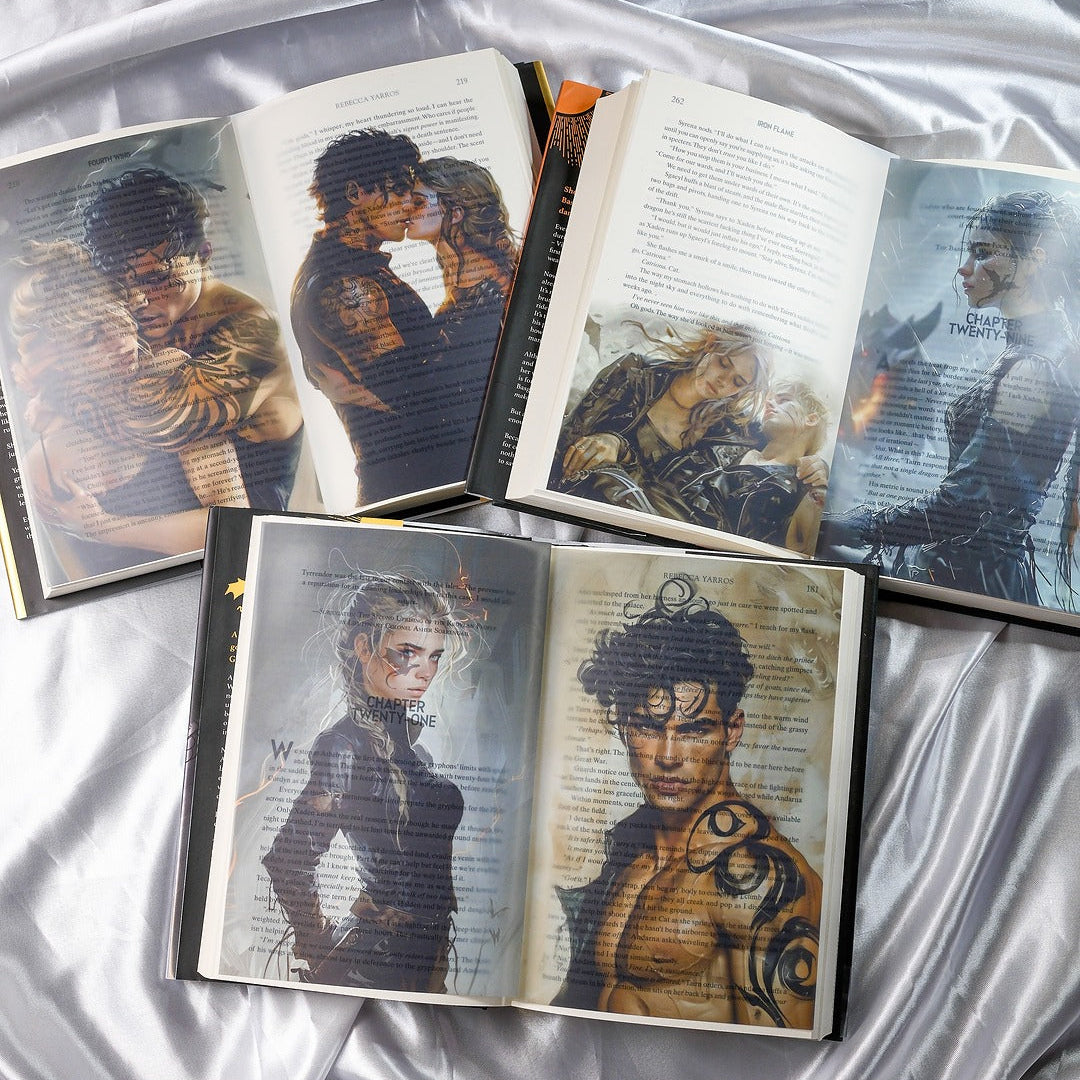 Hand-drawn page overlay on vellum inspired by Fourth Wing.

Aesthetic book overlay illustration for fantasy readers.

Fourth Wing inspired overlay printed on translucent vellum.

Bookish page overlay showing detailed fantasy illustration.

Illustrated overlay for book lovers