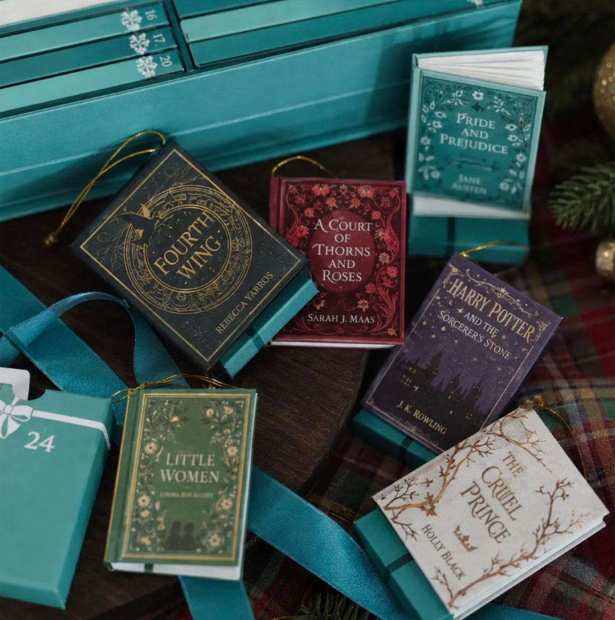 Mini books from the teal calendar