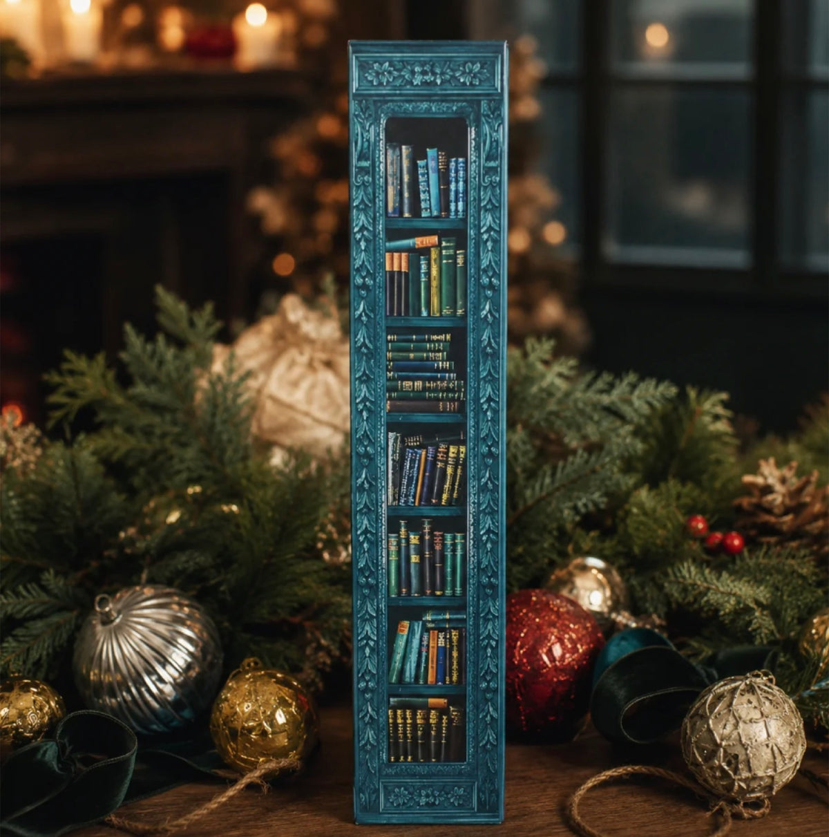 Book Advent Calendar in Teal