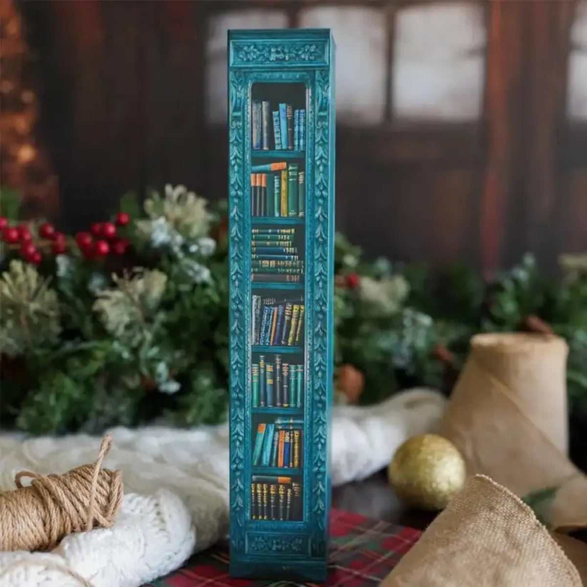 Mini book ornament on the Christmas tree